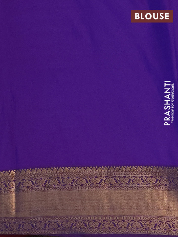 Semi soft silk saree pink and purple with allover zari woven buttas and zari woven border