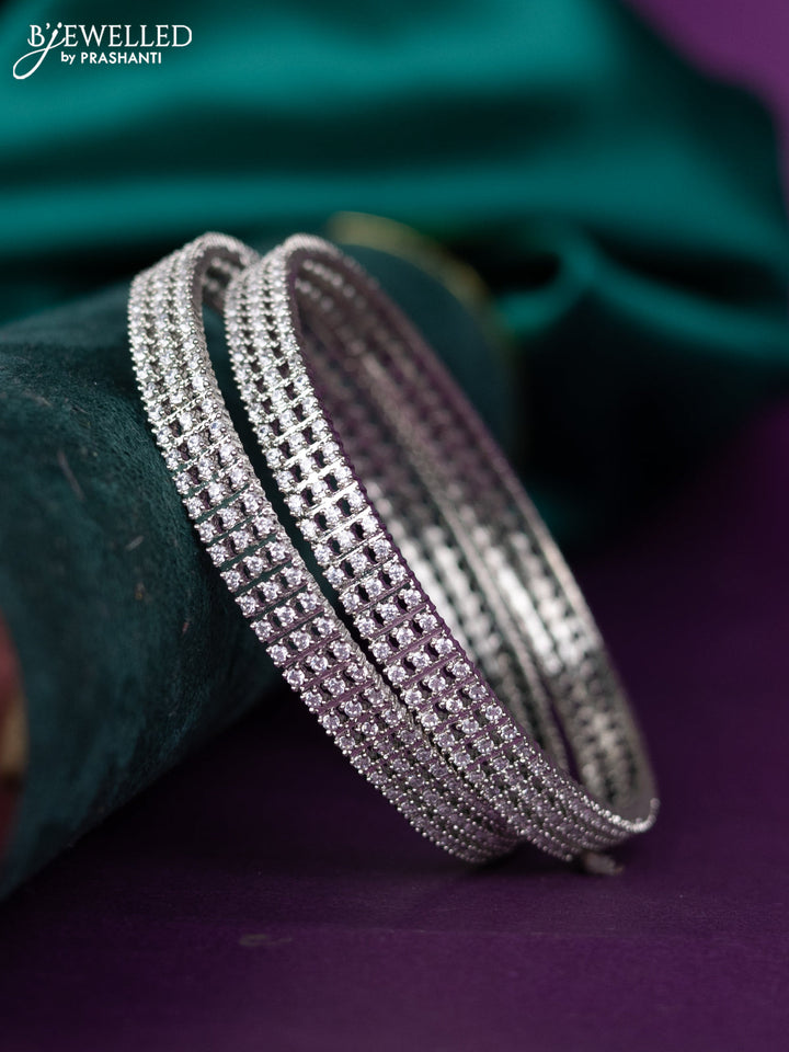 zircon bangle with cz stones