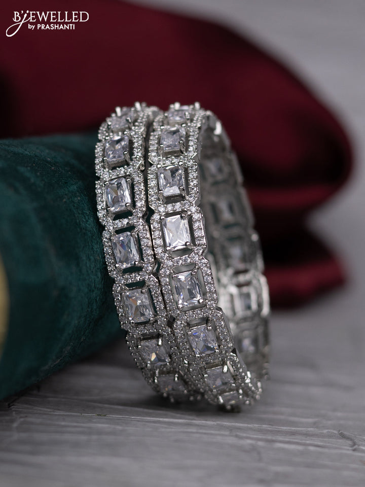 zircon bangle with cz stones