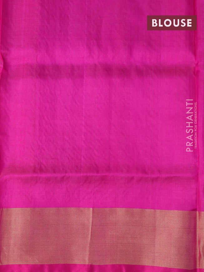 Pure uppada silk saree purple and pink with allover zari woven buttas and long floral zari woven border