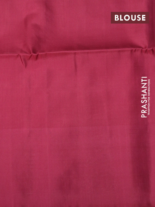 Pure soft silk saree pastel pink and dark pink with silver zari woven buttas and silver zari woven border