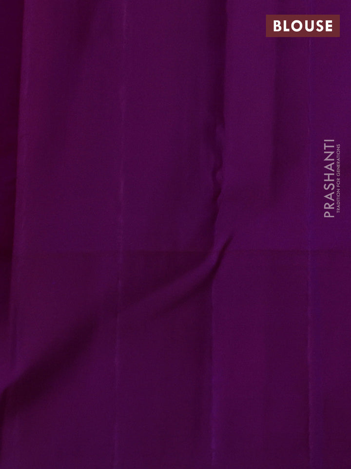 Purple Pure Kanchipuram Silk Saree