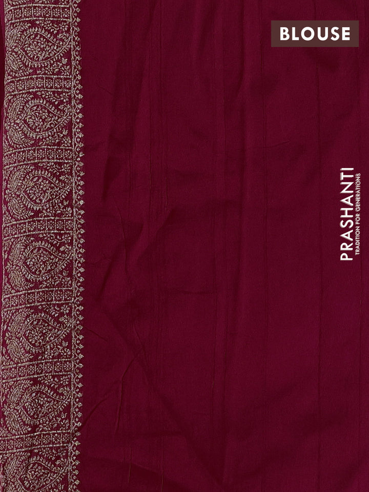 Pink Banarasi Semi Raw Silk Saree