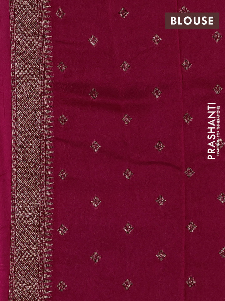 Candy Pink Banarasi Semi Raw Silk Saree