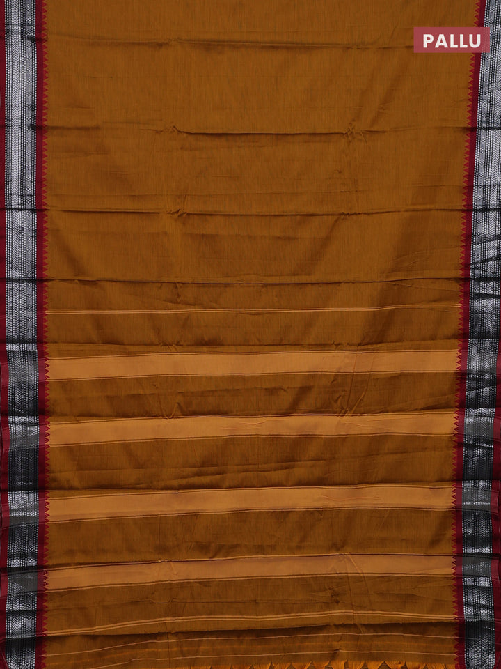 Mustard Yellow Narayanpet Cotton - Kalamkari Blouse