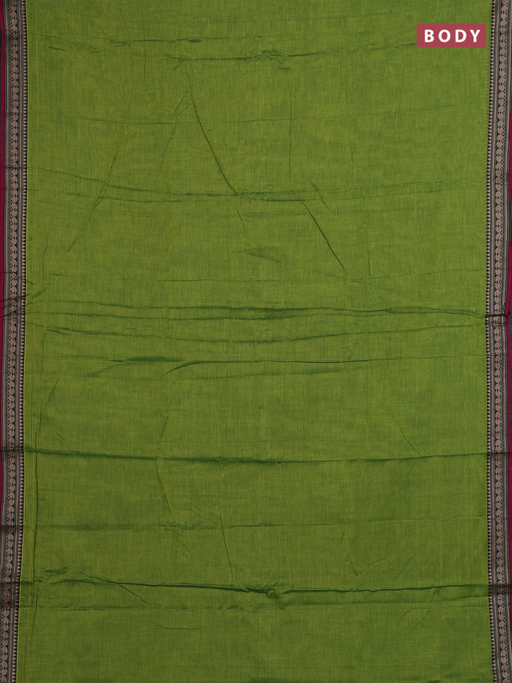 Green & Beige Narayanpet Cotton - Kalamkari Blouse