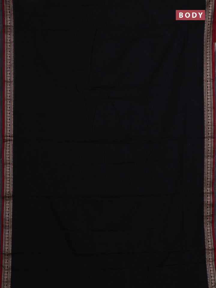 Black & Red Narayanpet Cotton - Kalamkari Blouse