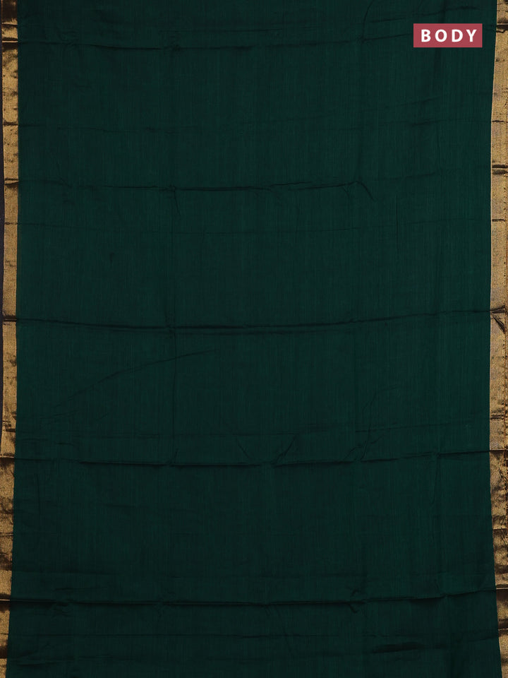 Green & Brown Narayanpet Cotton - Kalamkari Blouse