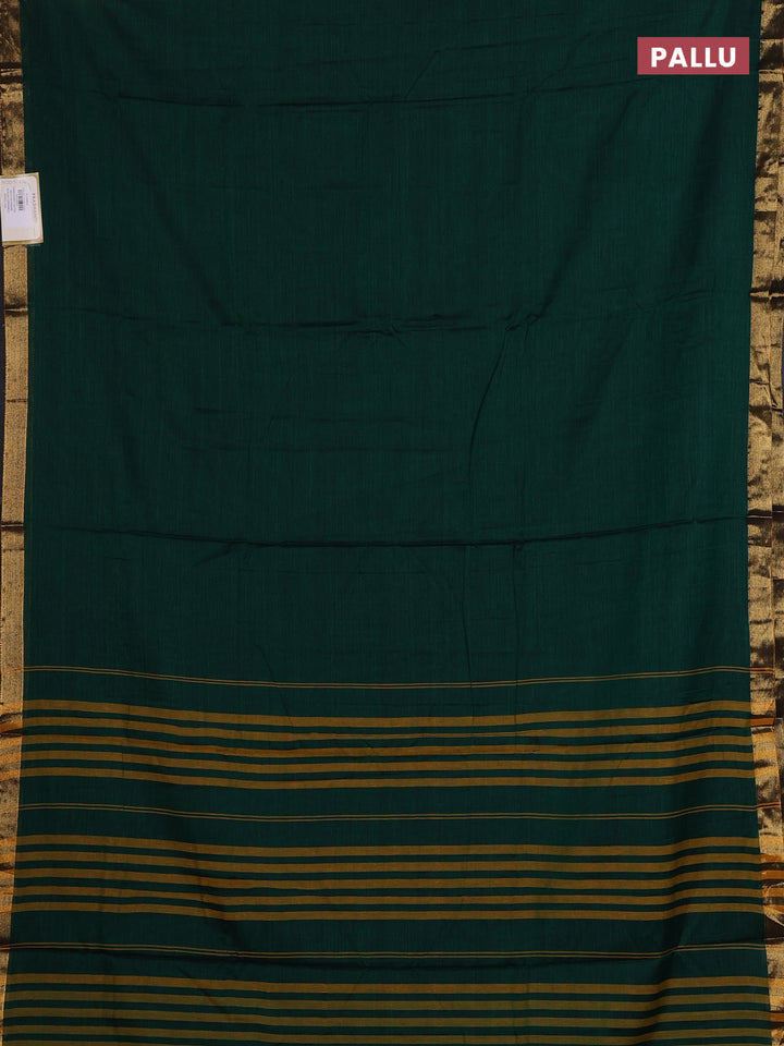Green & Brown Narayanpet Cotton - Kalamkari Blouse