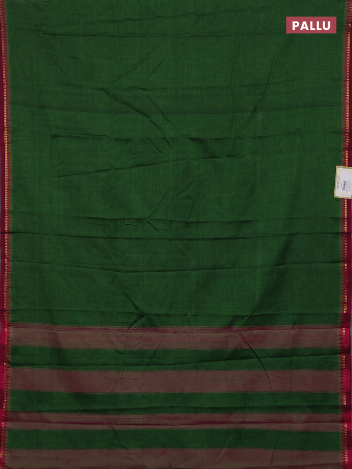 Green & Beige Narayanpet Cotton - Kalamkari Blouse