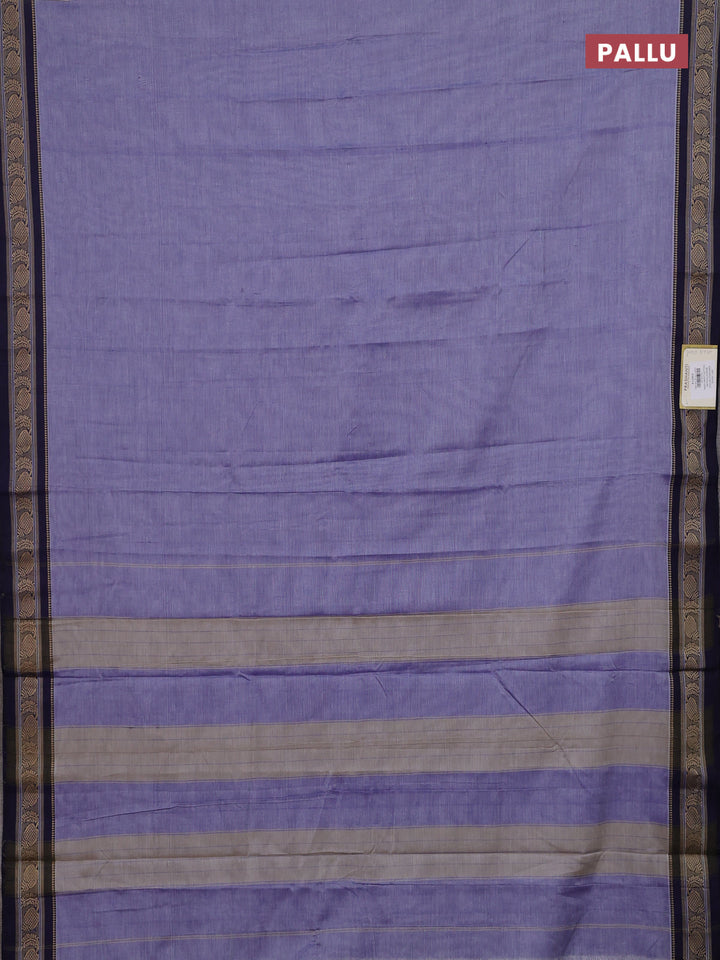 Navy Blue & Blue Narayanpet Cotton - Kalamkari Blouse
