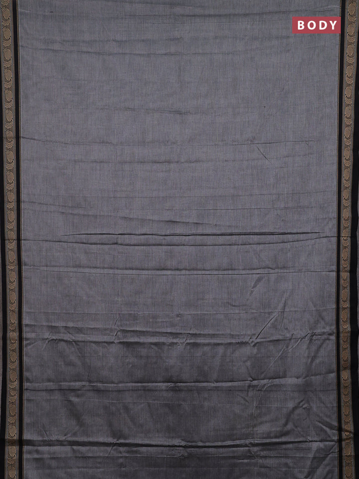 Grey & Beige Narayanpet Cotton - Kalamkari Blouse