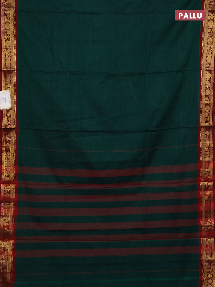 Green & Mustard Yellow Narayanpet Cotton - Kalamkari Blouse