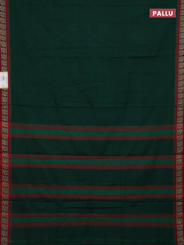 Green & Maroon Narayanpet Cotton - Kalamkari Blouse