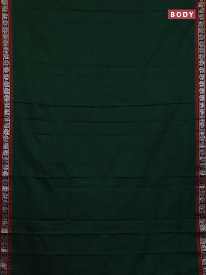 Green & Red Narayanpet Cotton - Kalamkari Blouse