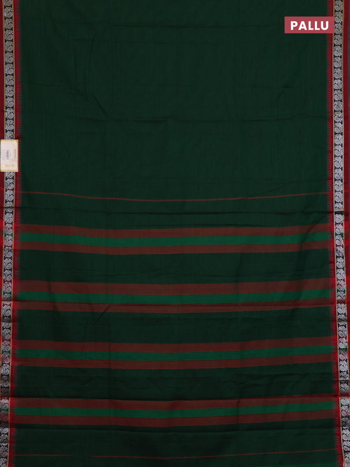 Green & Red Narayanpet Cotton - Kalamkari Blouse