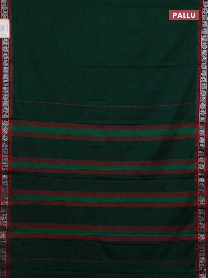 Green & Red Narayanpet Cotton - Kalamkari Blouse