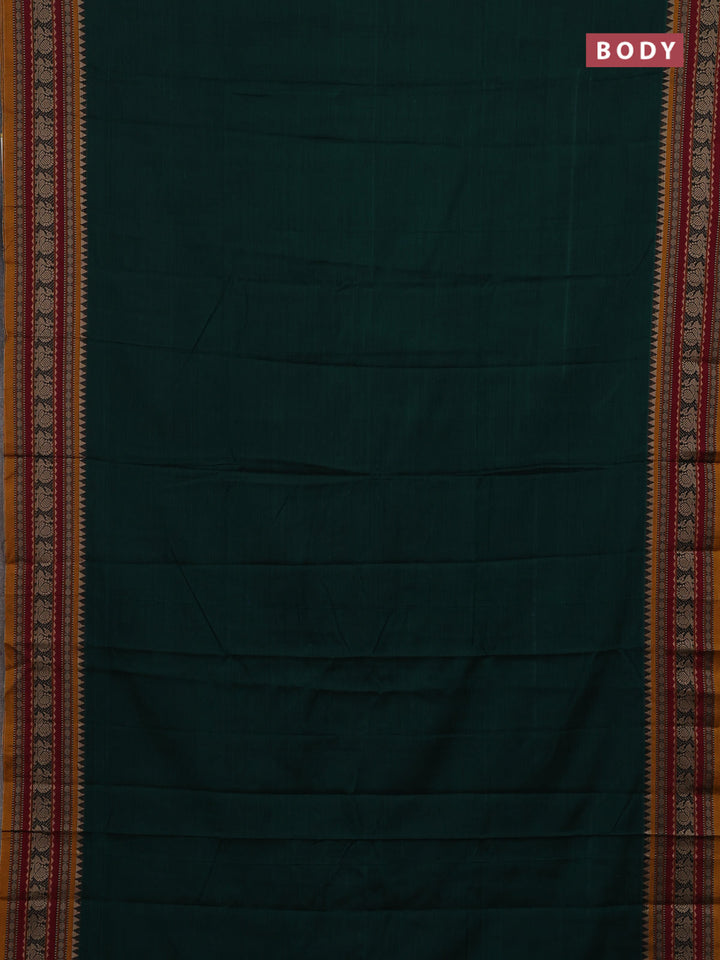 Green & Beige Narayanpet Cotton - Kalamkari Blouse