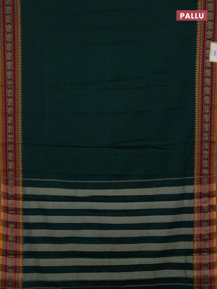 Green & Beige Narayanpet Cotton - Kalamkari Blouse