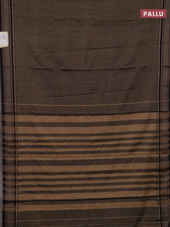Chiku & Beige Narayanpet Cotton - Kalamkari Blouse