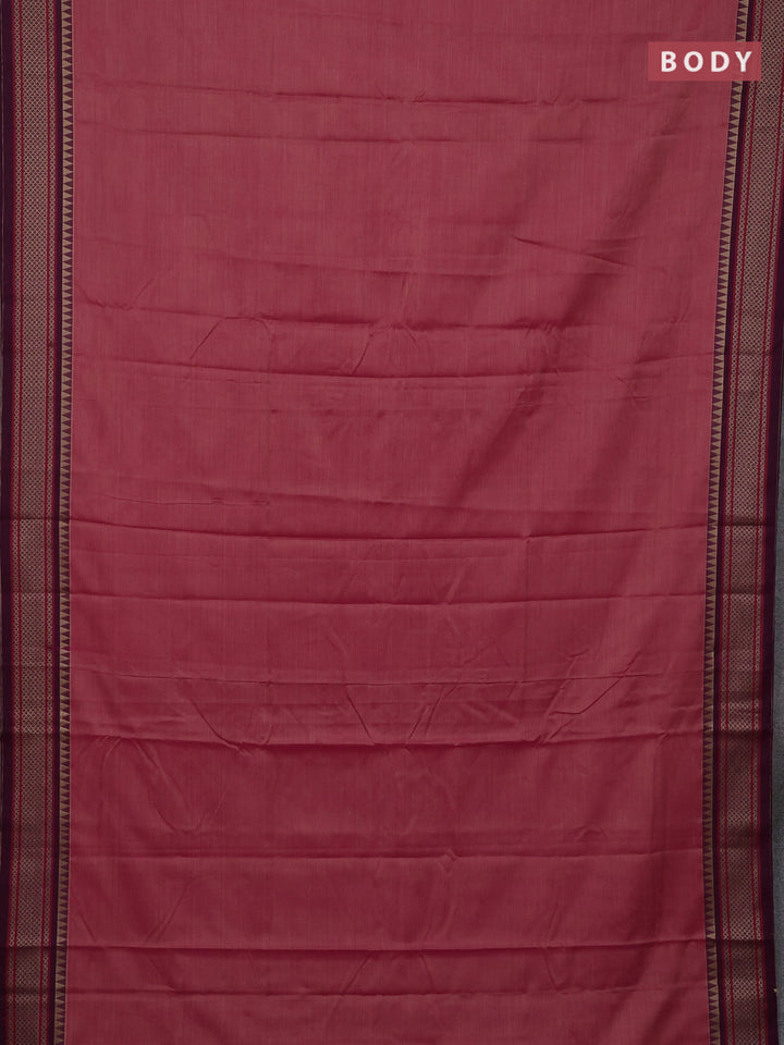 Pink & Red Narayanpet Cotton - Kalamkari Blouse