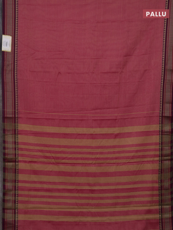 Pink & Red Narayanpet Cotton - Kalamkari Blouse