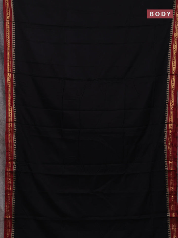 Black & Beige Narayanpet Cotton - Kalamkari Blouse