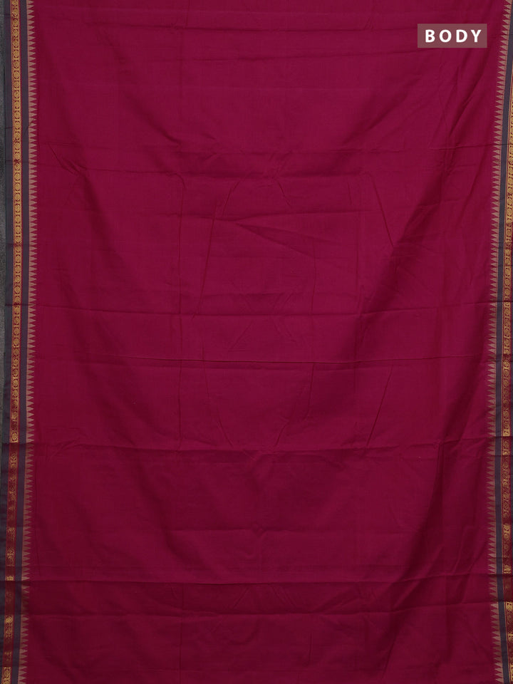 Pink & Peacock Green Narayanpet Cotton - Kalamkari Blouse