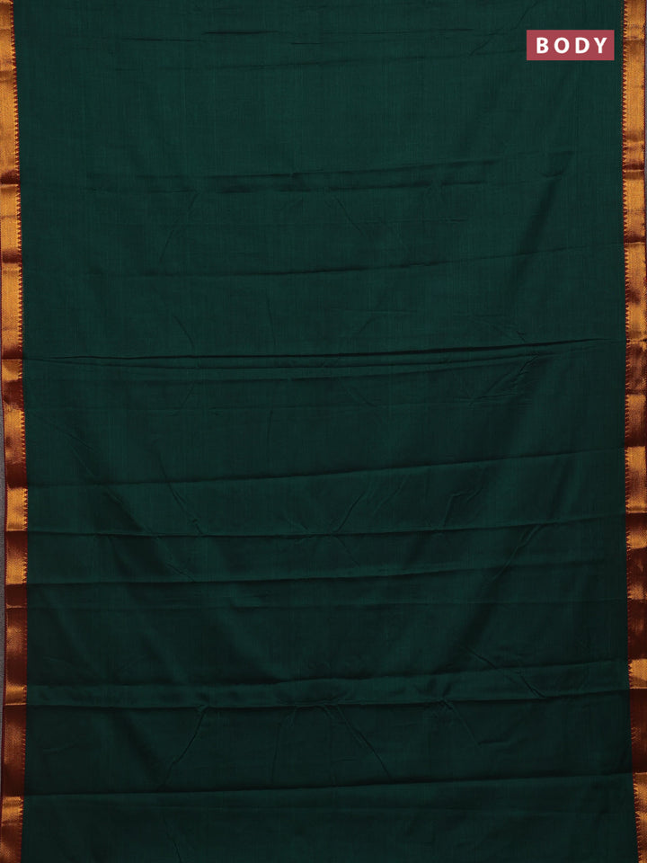 Green & Brown Narayanpet Cotton - Kalamkari Blouse