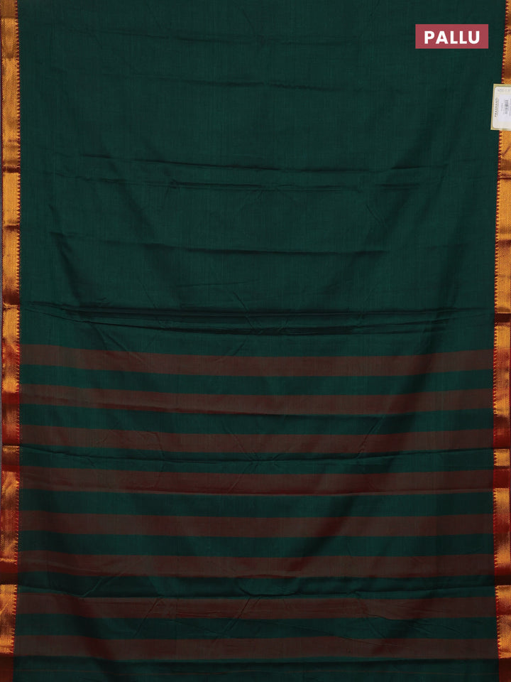 Green & Brown Narayanpet Cotton - Kalamkari Blouse