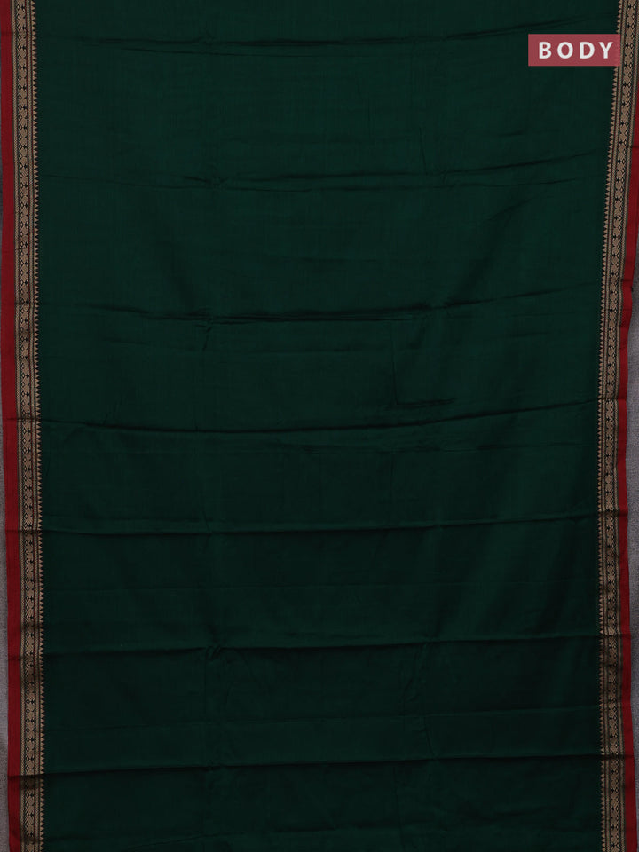 Green & Maroon Narayanpet Cotton - Kalamkari Blouse