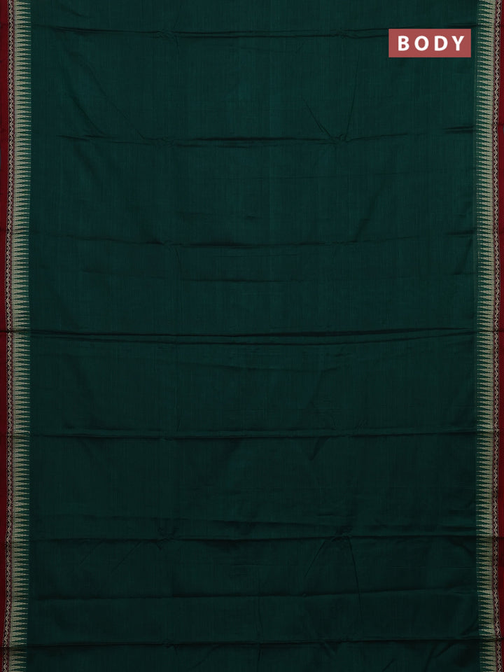 Green & Lime Green Narayanpet Cotton - Kalamkari Blouse