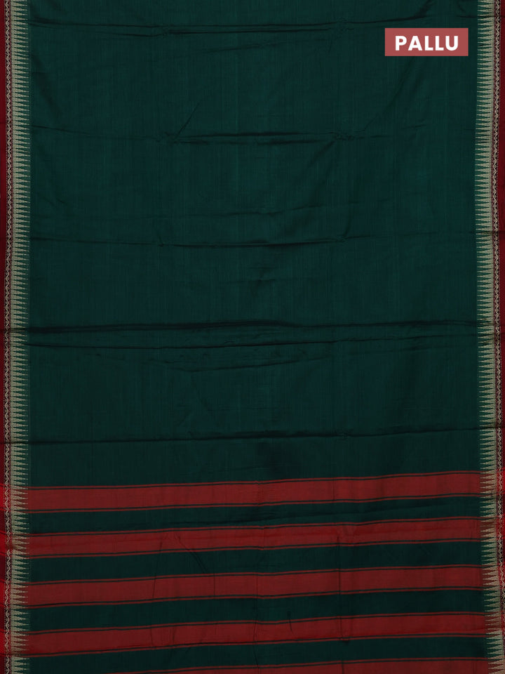 Green & Lime Green Narayanpet Cotton - Kalamkari Blouse