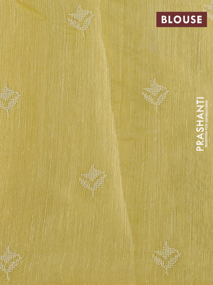 Yellow Pure Organza Silk - Embroidery