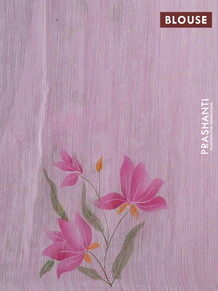 Light Pink Pure Organza Silk - Embroidery