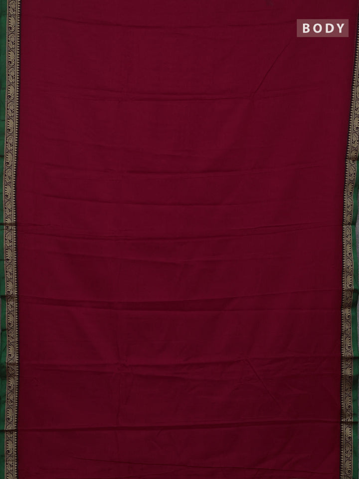 Pink & Green Narayanpet Cotton - Kalamkari Blouse