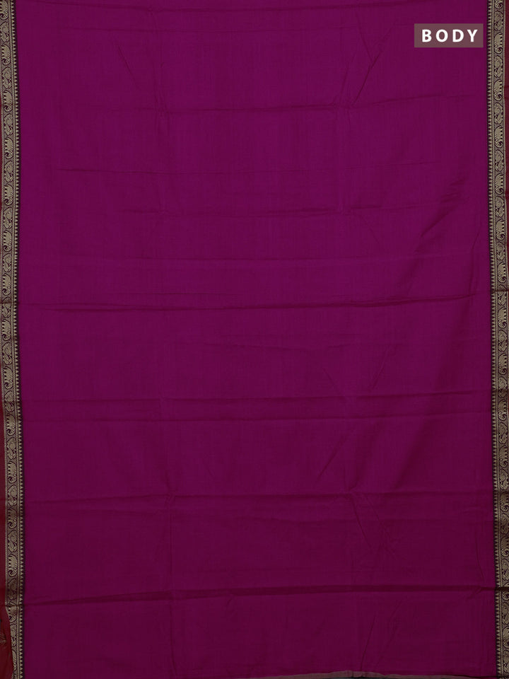 Pink & Green Narayanpet Cotton - Kalamkari Blouse