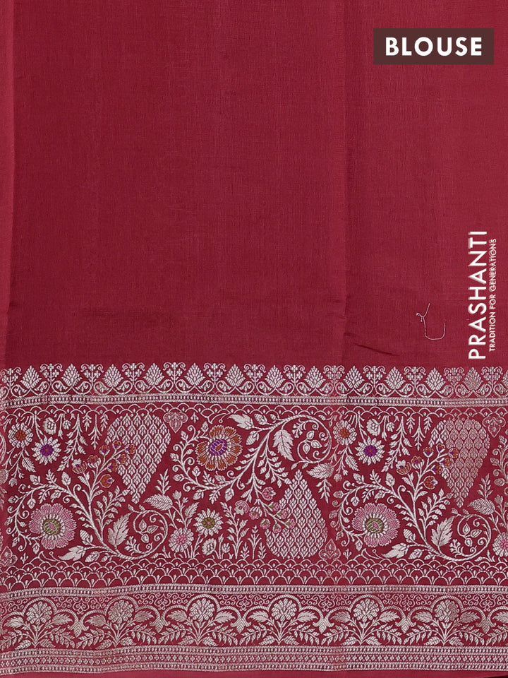 Red Banarasi Kota Silk Saree