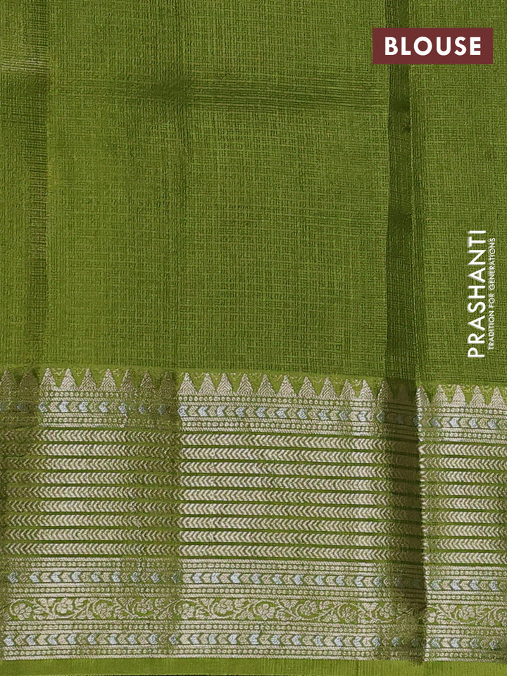Green Banarasi Kota Silk Saree