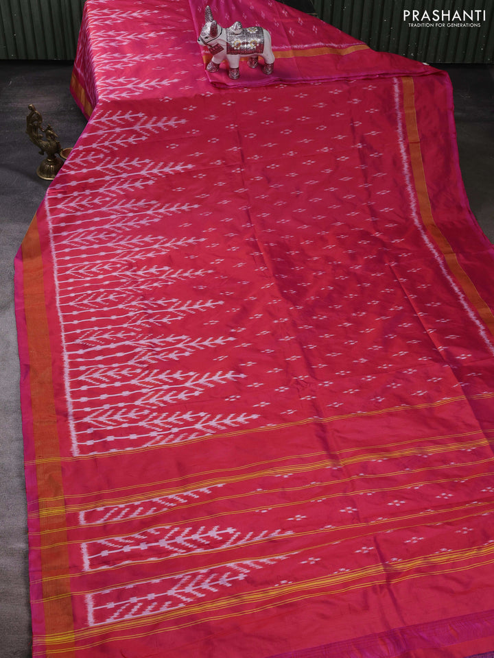 Pink Pochampally Silk Saree
