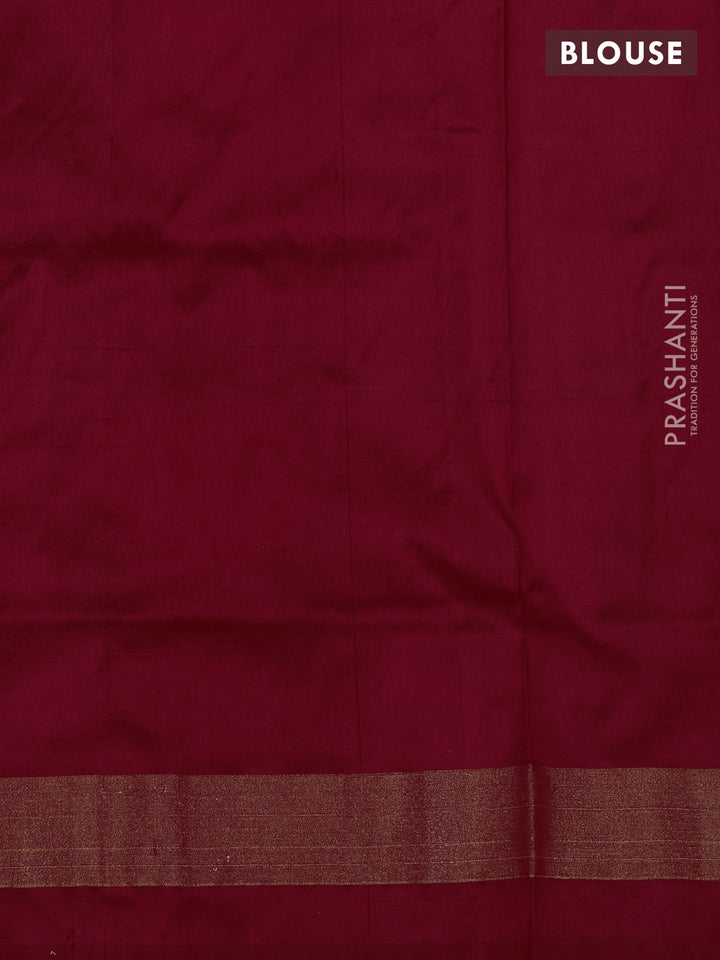 Yellow & Red Pochampally Silk Saree