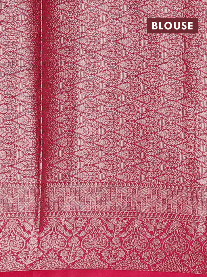 Pink Semi Chiniya Silk Saree