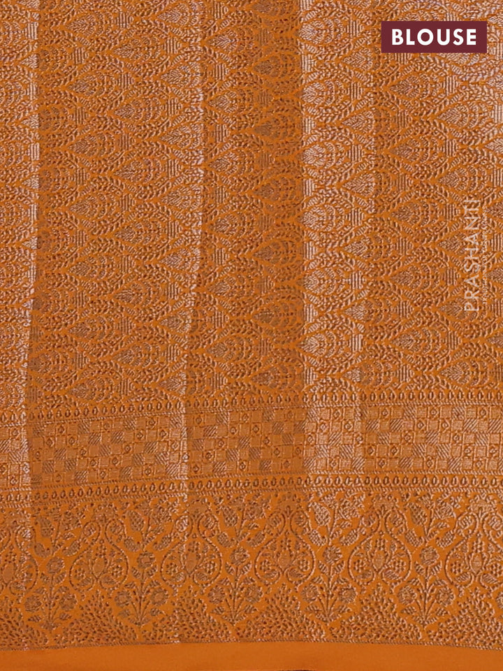 Mango Yellow Semi Chiniya Silk Saree