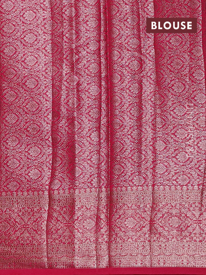 Pink Semi Chiniya Silk Saree