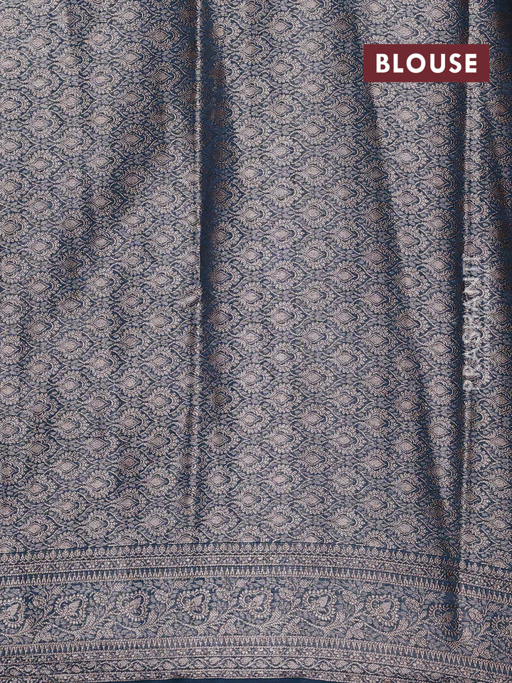 Green & Peacock Green Semi Chiniya Silk Saree