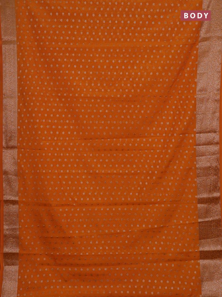 Mango Yellow Semi Chiniya Silk Saree