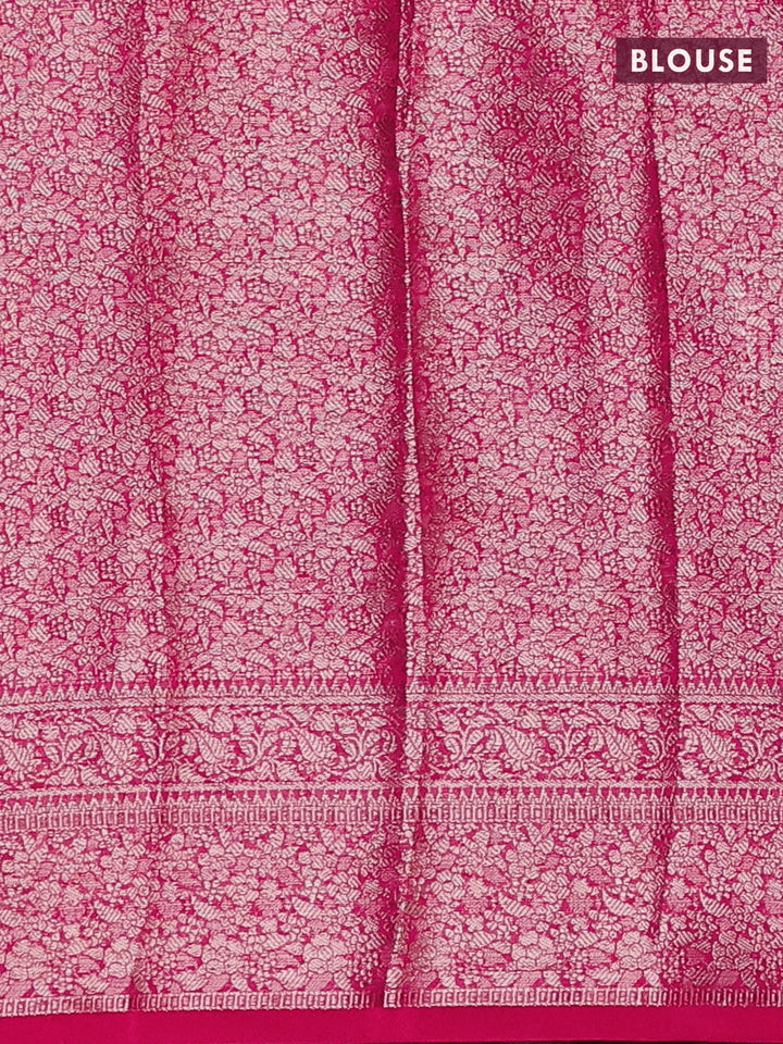 Pink Semi Chiniya Silk Saree