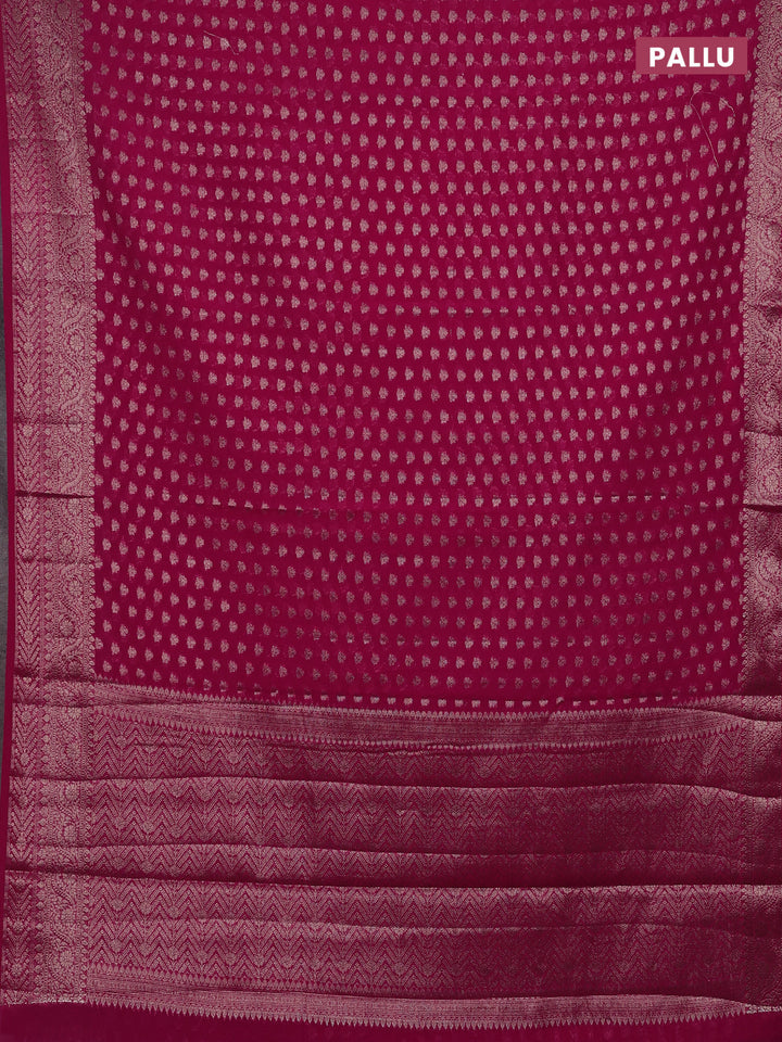 Pink Semi Chiniya Silk Saree