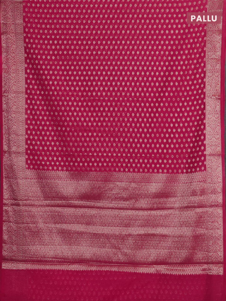 Pink Semi Chiniya Silk Saree