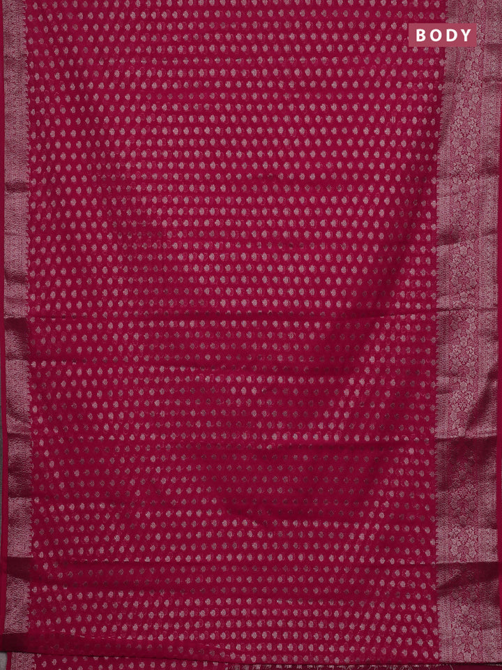 Pink Semi Chiniya Silk Saree